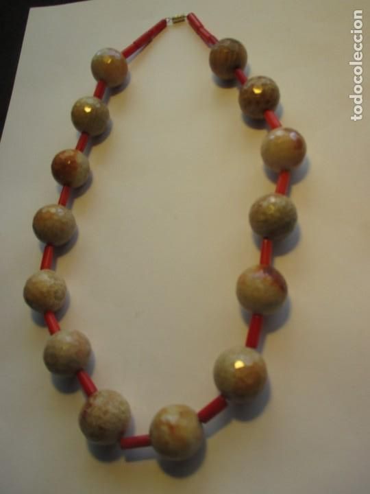 Joyeria: Collar de jaspe y coral rojo - Foto 3