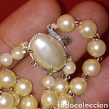 Joyeria: COLLAR DE PERLAS - CON BROCHE DE NACAR EN SU CIERRE - Foto 2