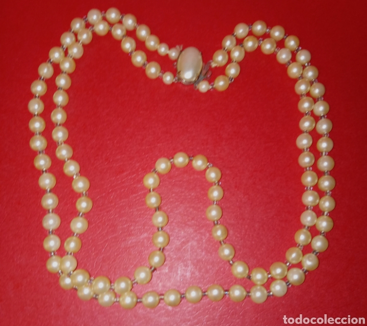 Joyeria: COLLAR DE PERLAS - CON BROCHE DE NACAR EN SU CIERRE - Foto 3