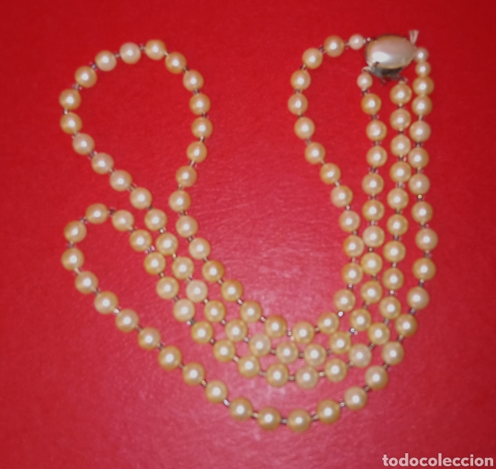 Joyeria: COLLAR DE PERLAS - CON BROCHE DE NACAR EN SU CIERRE - Foto 5