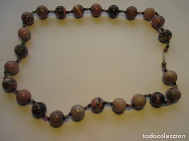 Joyeria: Collar de bolas de mineral jaspeado - Foto 18