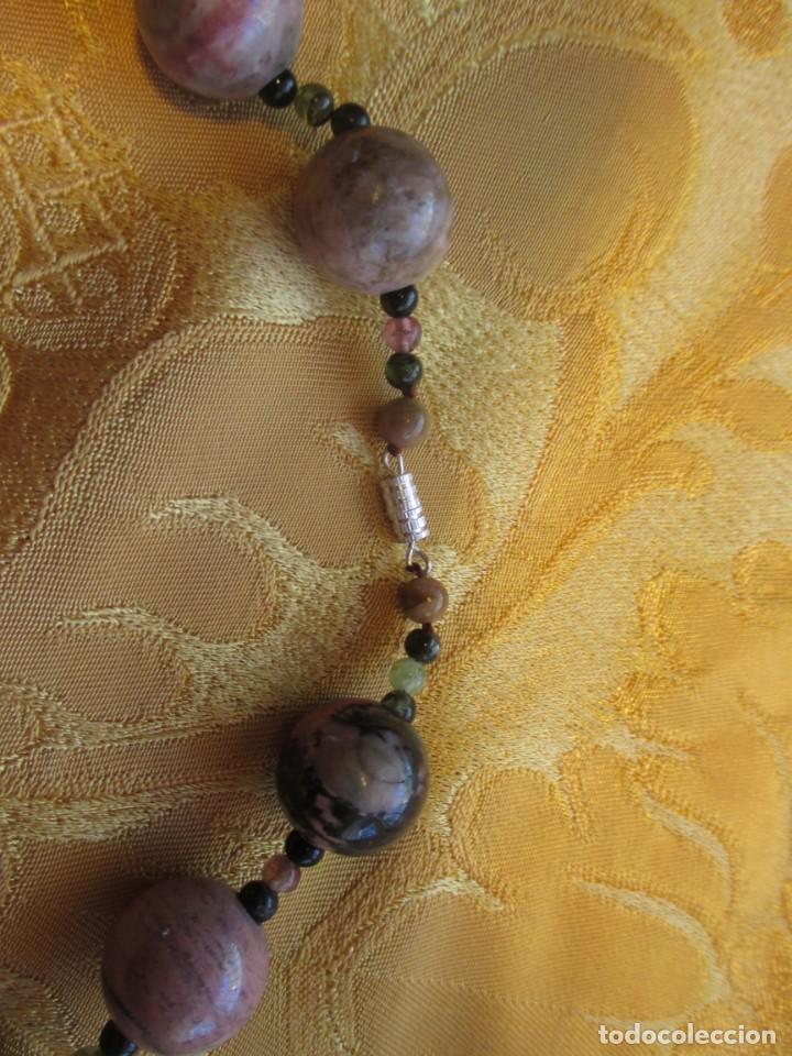 Joyeria: Collar de bolas de mineral jaspeado - Foto 19