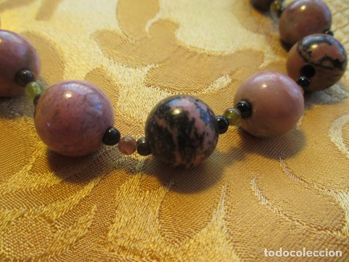 Joyeria: Collar de bolas de mineral jaspeado - Foto 21