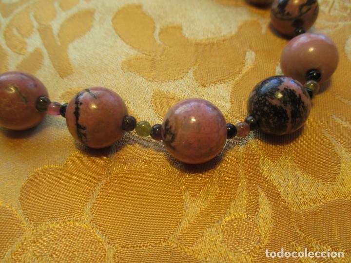 Joyeria: Collar de bolas de mineral jaspeado - Foto 22