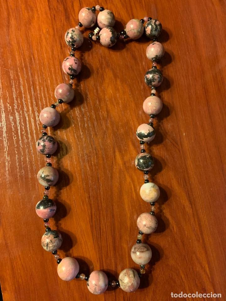 Joyeria: Collar de bolas de mineral jaspeado - Foto 8
