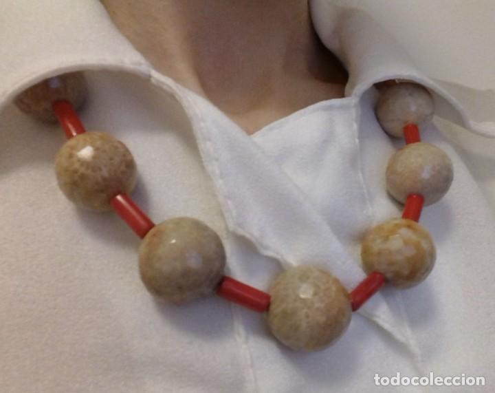 Joyeria: Collar de jaspe y coral rojo - Foto 1