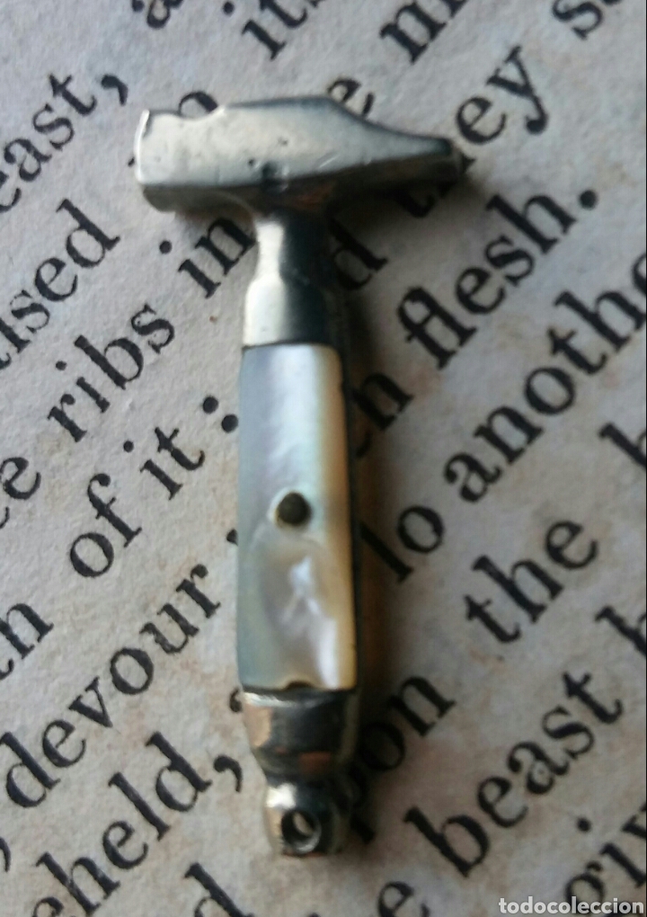 Joyeria: colgante Martillo - hierro y nacar - Foto 3
