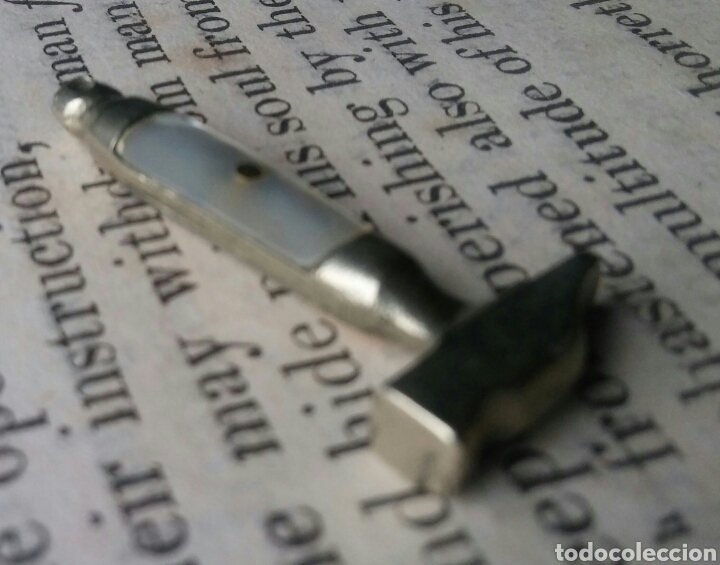 Joyeria: colgante Martillo - hierro y nacar - Foto 6