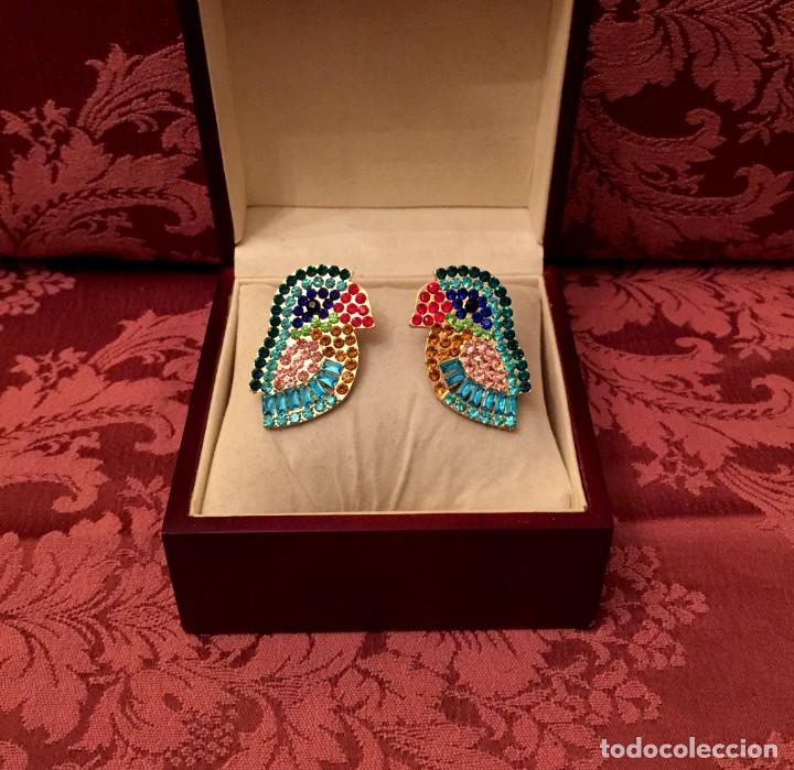 Joyeria: PENDIENTES CHAPADOS EN ORO CON CUARZOS MULTICOLOR - 22 GRAMOS. - Foto 1