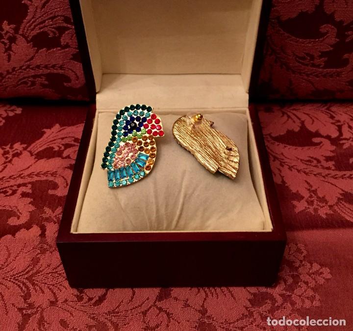Joyeria: PENDIENTES CHAPADOS EN ORO CON CUARZOS MULTICOLOR - 22 GRAMOS. - Foto 3