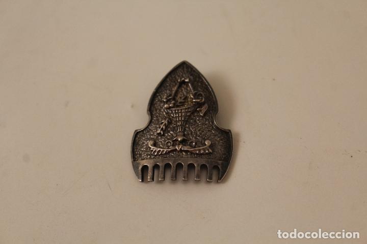 Joyeria: broche antiguo peineta de plata - Foto 1