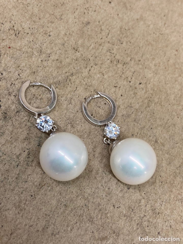 Joyeria: Pendientes de plata y perlas /P197 - Foto 1