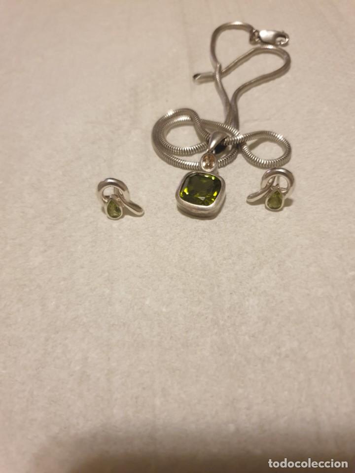 Joyeria: Conjunto cadena colgante y pendientes - Foto 5