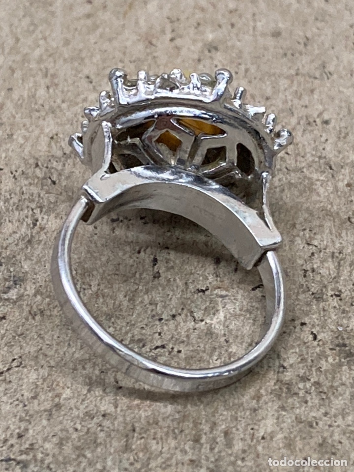 Joyeria: ANILLO ART DECO PLATA Y PERLA EN FORMA DE FLOR/S94 - Foto 2