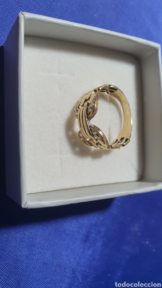 Joyeria: Sortija anillo oro 17 kilates y circonitas - Foto 2