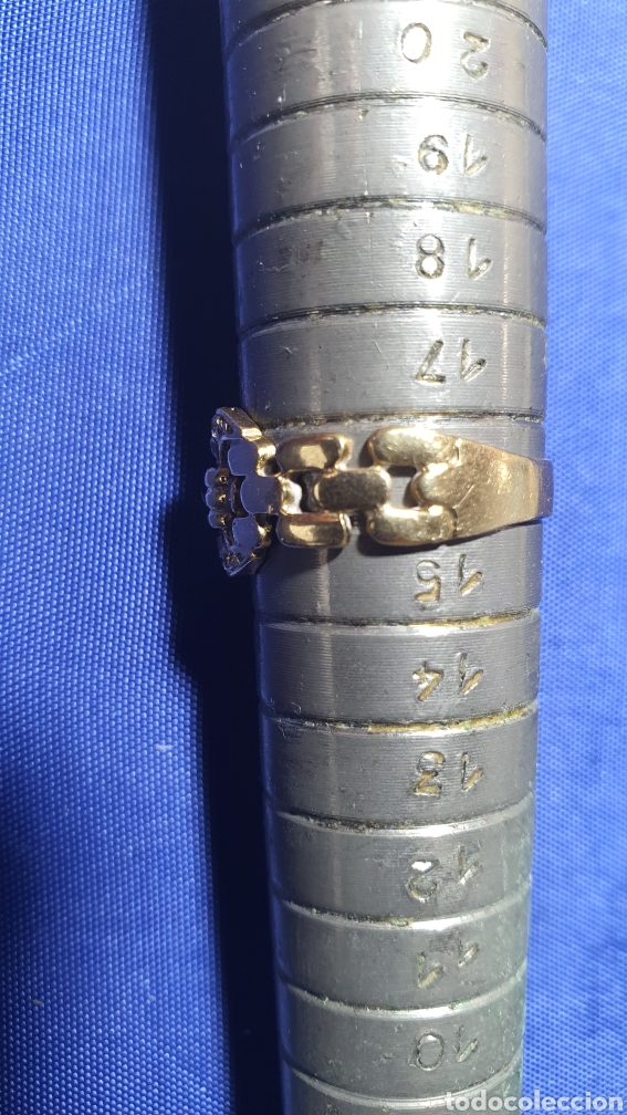 Joyeria: Sortija anillo oro 17 kilates y circonitas - Foto 3