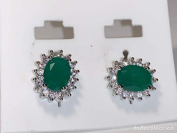 Gioielleria: Preciosa pareja de pendientes rodiados y de pedrer&iacute;a