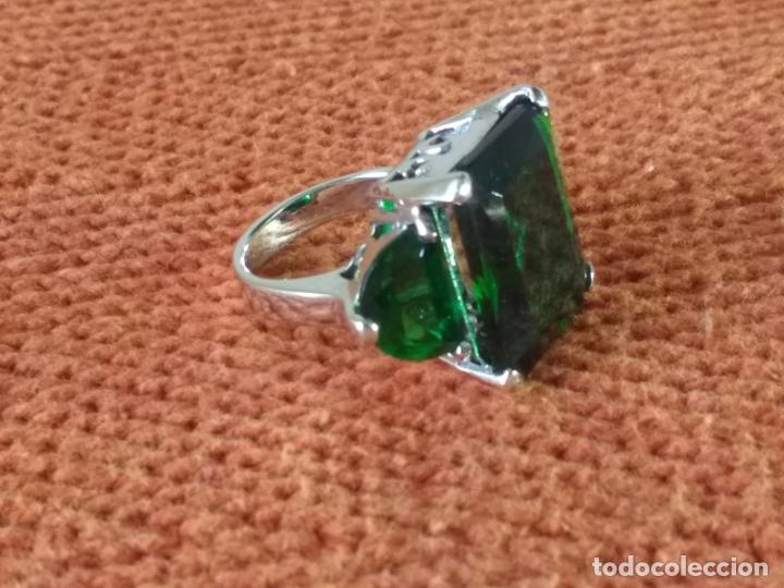 Joyeria: Anillo de Plata con Piedra Verde - Foto 4