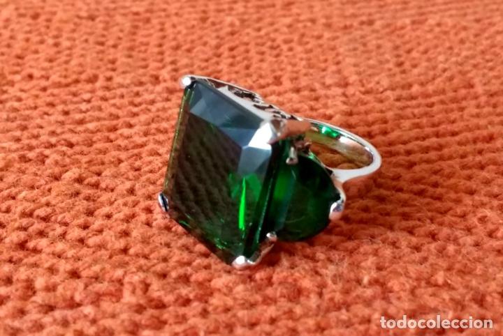 Joyeria: Anillo de Plata con Piedra Verde - Foto 5