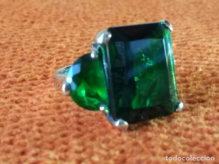 Joyeria: Anillo de Plata con Piedra Verde - Foto 6