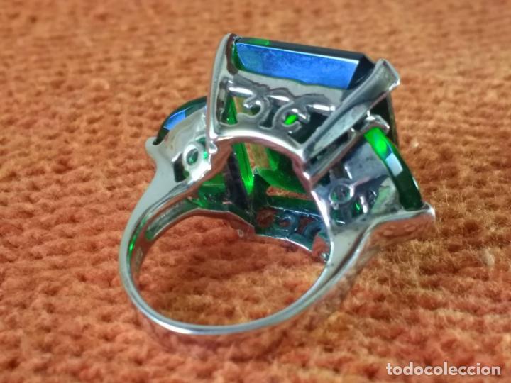 Joyeria: Anillo de Plata con Piedra Verde - Foto 7