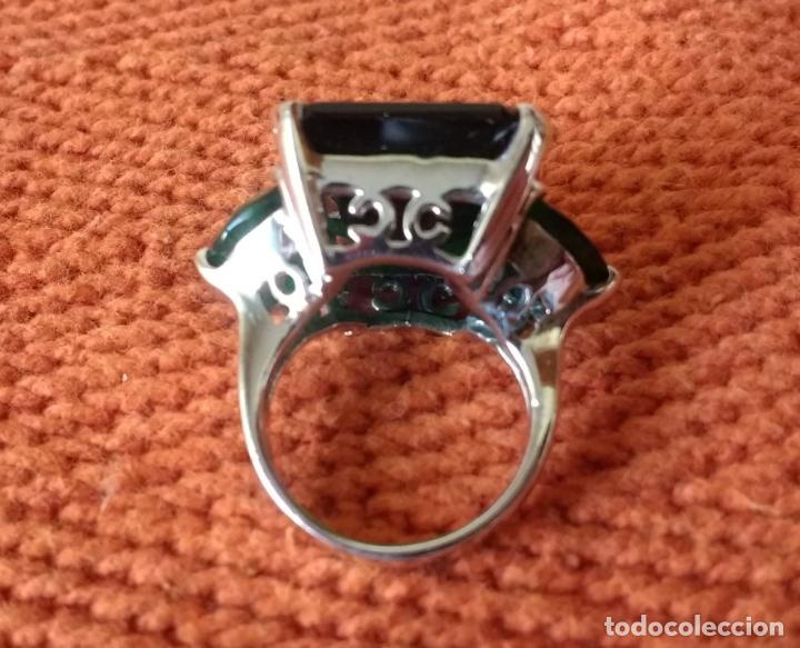 Joyeria: Anillo de Plata con Piedra Verde - Foto 8
