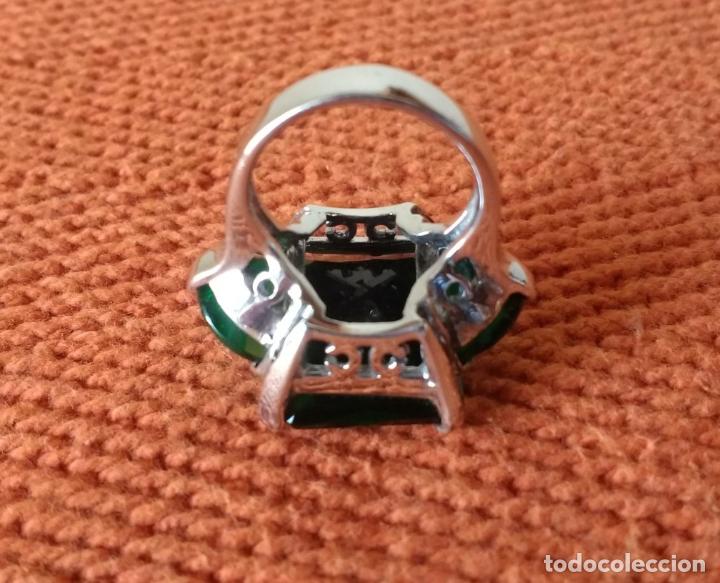 Joyeria: Anillo de Plata con Piedra Verde - Foto 9