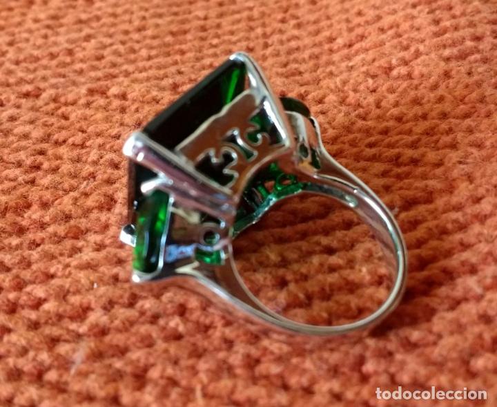 Joyeria: Anillo de Plata con Piedra Verde - Foto 10