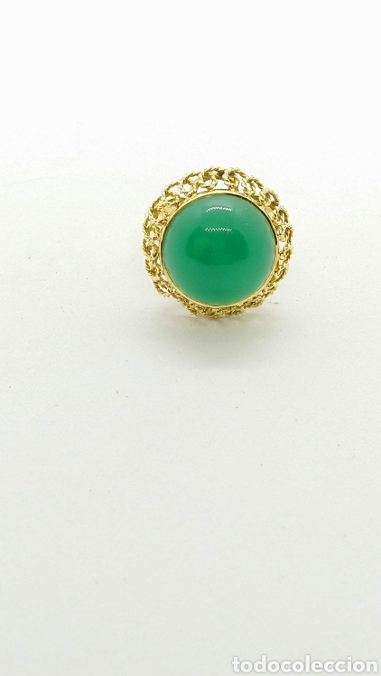 Joyeria: Anillo oro 18 kts.agata 5,6grms. - Foto 1
