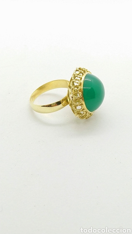 Joyeria: Anillo oro 18 kts.agata 5,6grms. - Foto 2