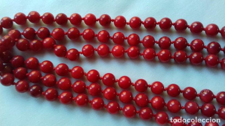 Joyeria: Collar de cuentas de coral rojo - Foto 4