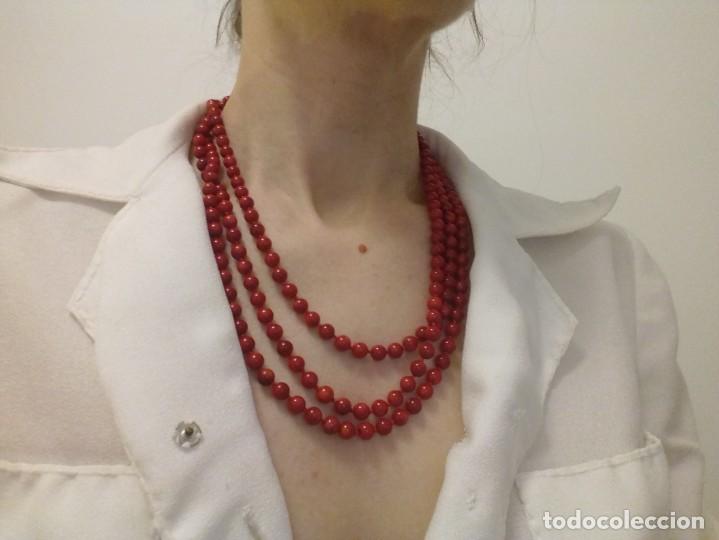 Joyeria: Collar de cuentas de coral rojo - Foto 7