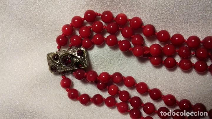 Joyeria: Collar de cuentas de coral rojo - Foto 3