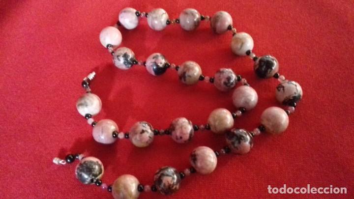 Joyeria: Collar de bolas de mineral jaspeado - Foto 2