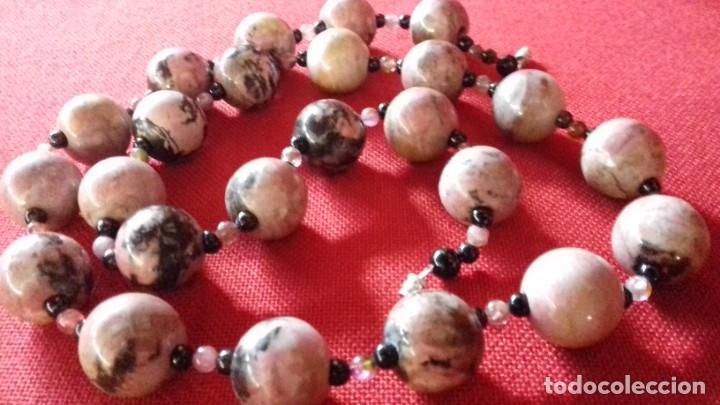 Joyeria: Collar de bolas de mineral jaspeado - Foto 3