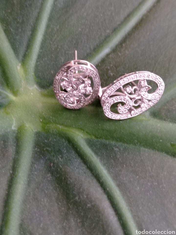 Joyeria: Pendientes de oro blanco y diamantes - Foto 5