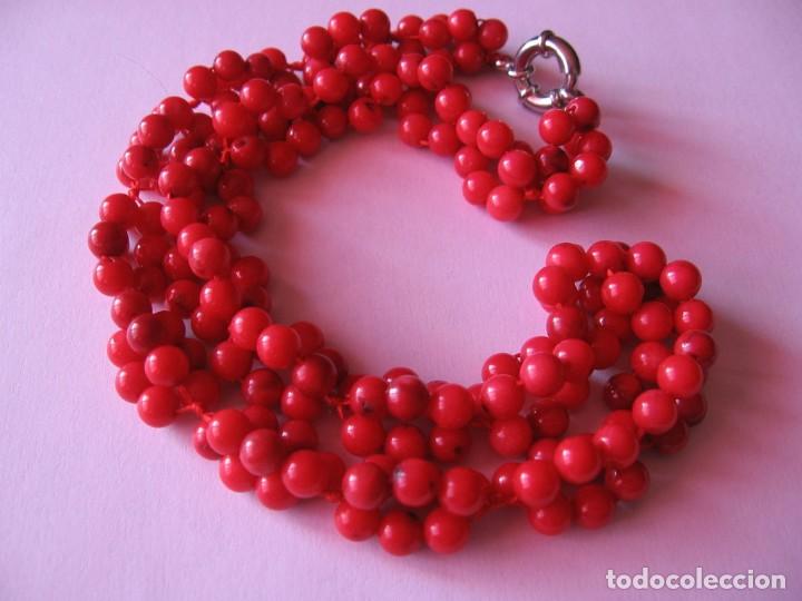 Joyeria: Collar vintage de coral rojo - Foto 4