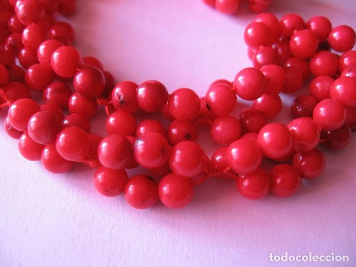 Joyeria: Collar vintage de coral rojo - Foto 3