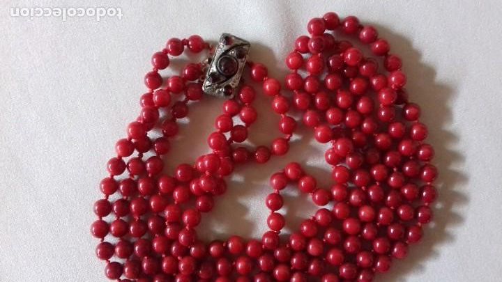 Joyeria: Collar de cuentas de coral rojo - Foto 1