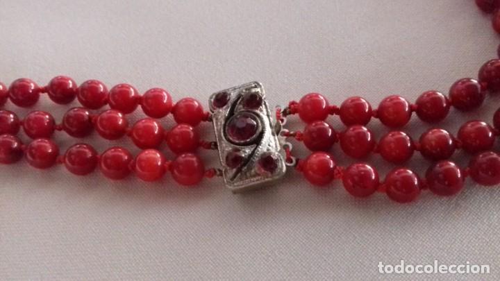 Joyeria: Collar de cuentas de coral rojo - Foto 2