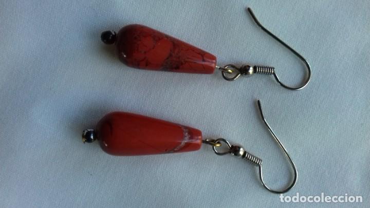 Joyeria: Pendientes vintage de plata y coral - Foto 5