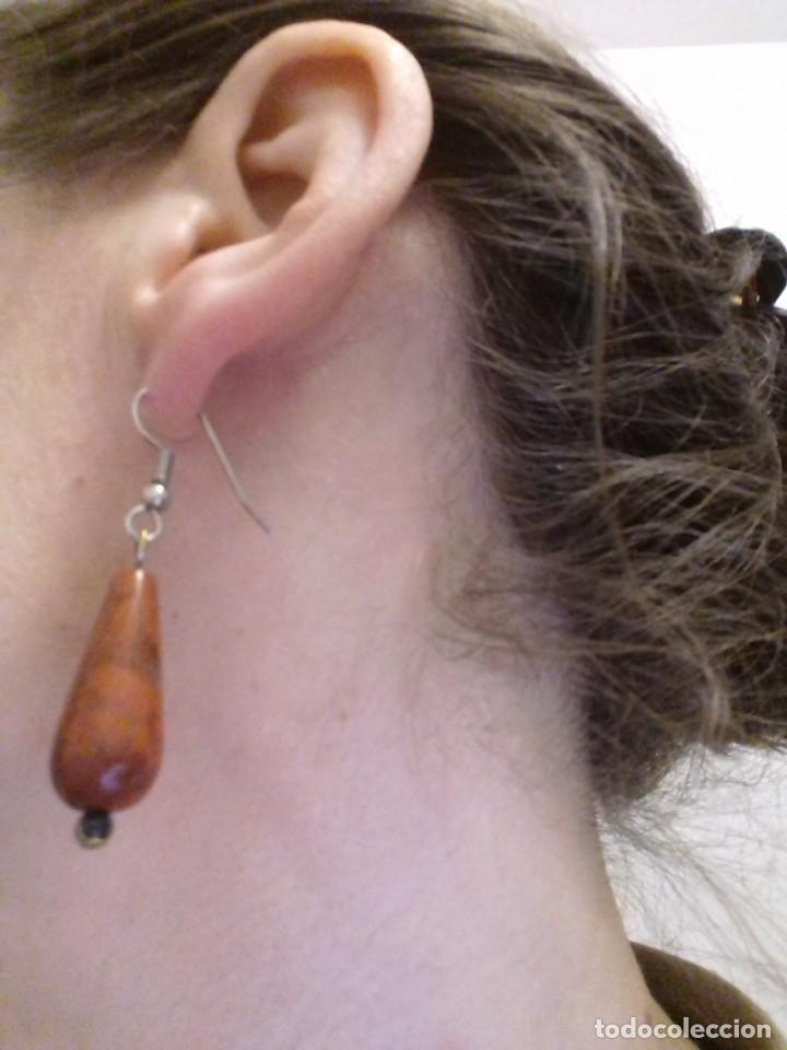 Joyeria: Pendientes vintage de plata y coral - Foto 7