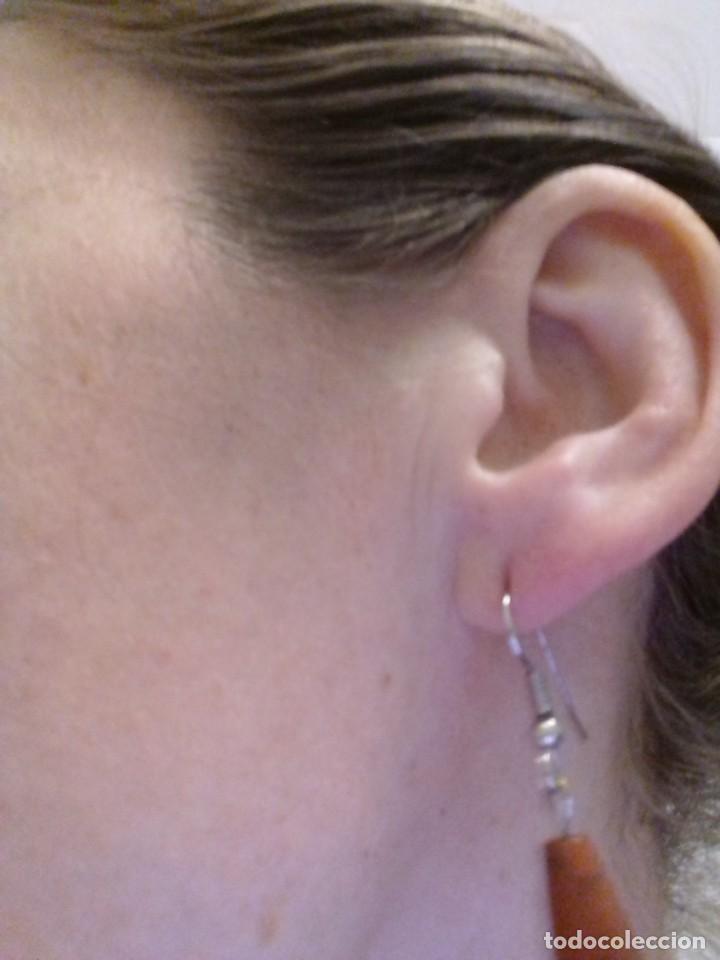 Joyeria: Pendientes vintage de plata y coral - Foto 8