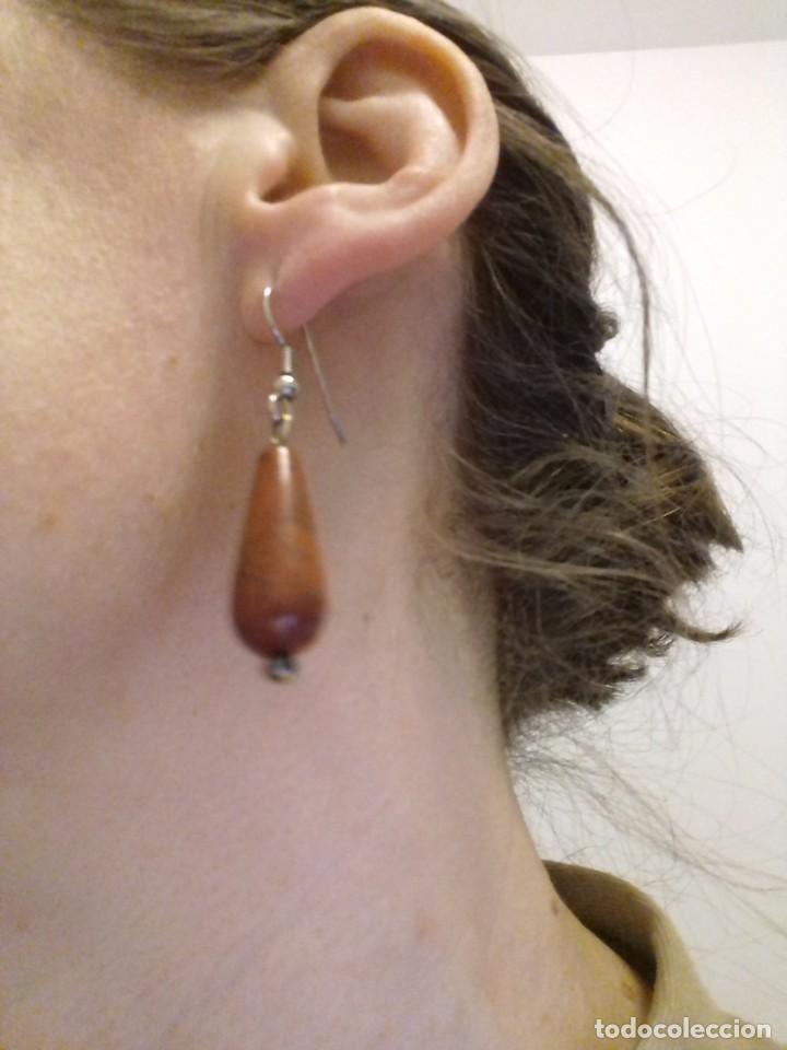 Joyeria: Pendientes vintage de plata y coral - Foto 3