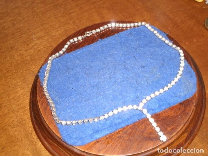Joyeria: COLLAR,GARGANTILLA CON CIRCINITAS O BRILLANTITOS.VINTAGE. - Foto 4