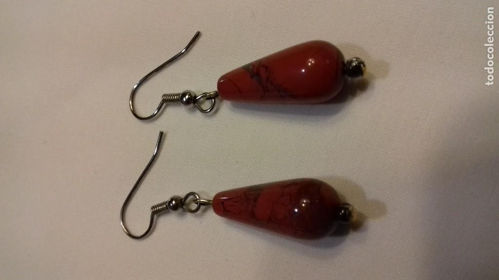 Joyeria: Pendientes vintage de plata y coral - Foto 4