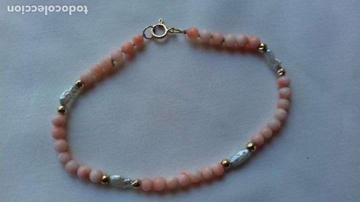 Joyeria: Pulsera vintage de perlas y coral - Foto 1