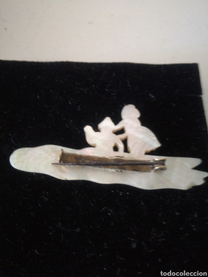 Joyeria: Broche antiguo de madreperla - Foto 3