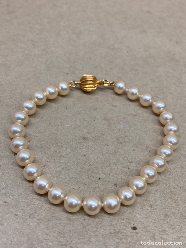 Joyeria: Pulsera de perlas Majorica cierre ba&ntilde;ado oro - Foto 1