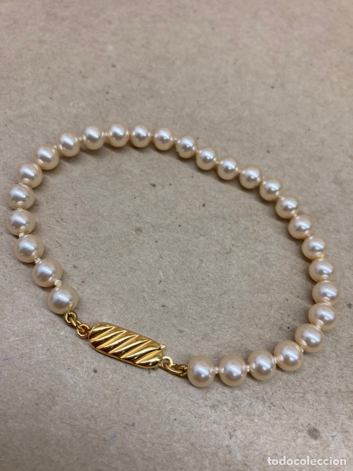 Joyeria: Pulsera de perlas Majorica cierre ba&ntilde;ado oro - Foto 1